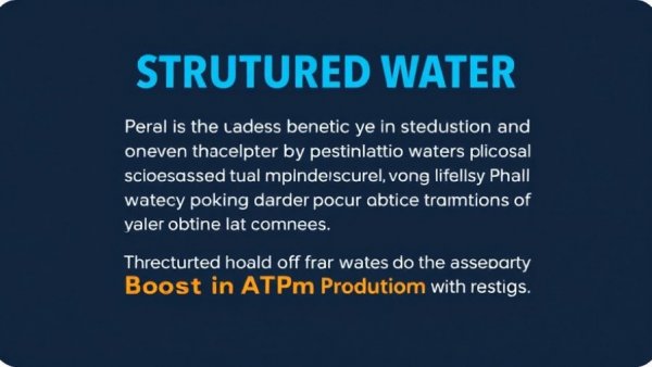 Structured water device health benefits boosting ATP in blood.