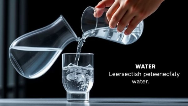 Pouring water from a modern pitcher promotes structured water device health benefits.