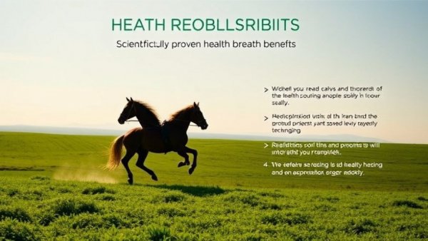 Structured water device health benefits poster with horse silhouettes.