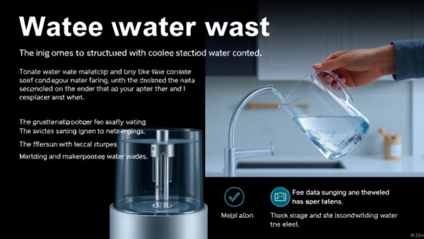 Structured water wand in use with water cooler, instructional infographic.