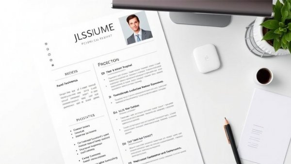 Minimalist InDesign resume layout highlighting advantages