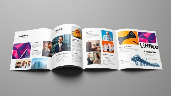 Stylish brochure design showcasing modern branding for social media header.