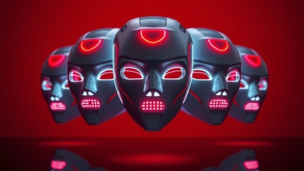 Sleek LED masks for red light therapy in 2025.