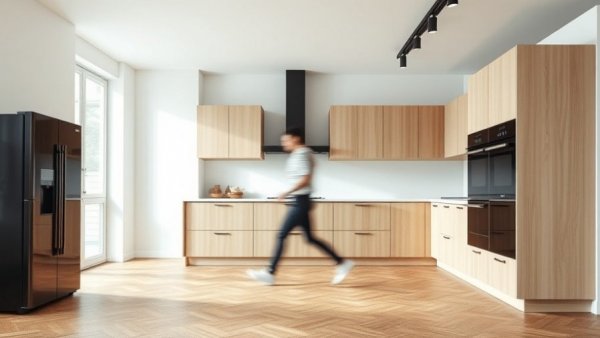 Modern kitchen extensions on a budget with light wood cabinets.