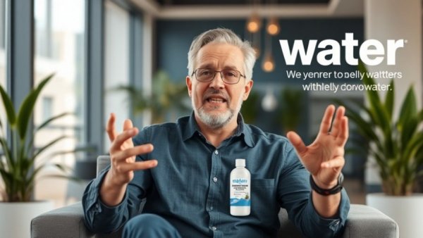 Benefits of Analemma Water highlighted by a speaker and product display.