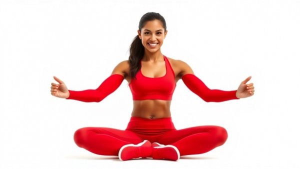 Fit woman promoting a healthy pregnancy diet