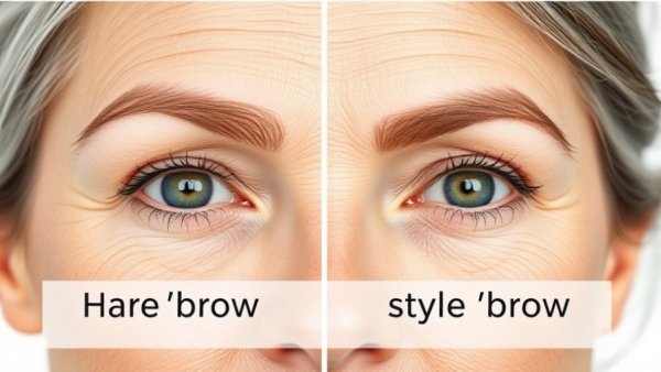 Best makeup tips for women over 40 showing eyebrow styling.