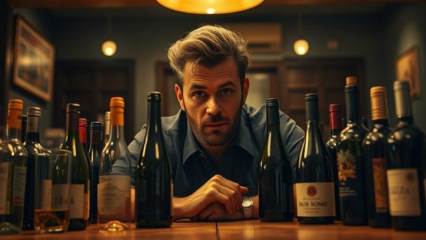 Wine Spectator's Top 10 selection with curious gaze.