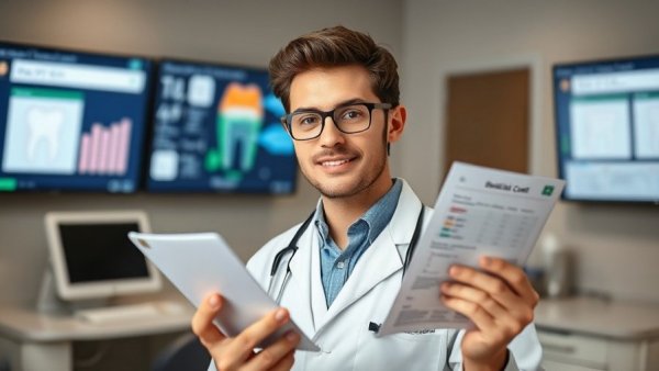 Young dentist displaying affordable dental work information in Chiang Mai.