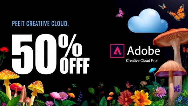 Creative Cloud Pro Black Friday Deal offering 50% off.