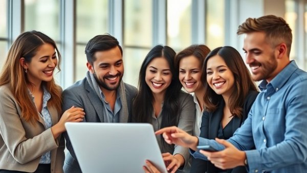 Group analyzing data to increase paid website traffic for more visitors.