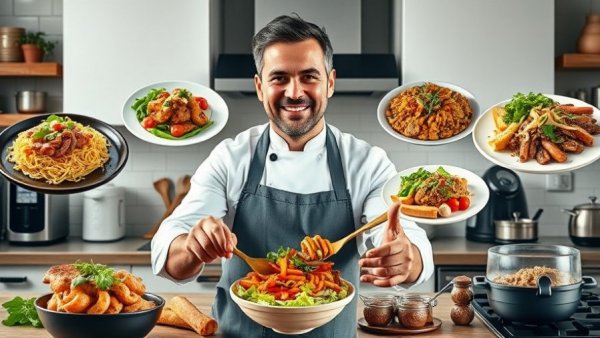 Keto diet benefits illustrated in a cooking video with active chef.