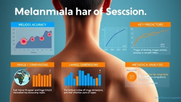Infographic explaining AI model's accuracy in melanoma detection using metadata fusion.