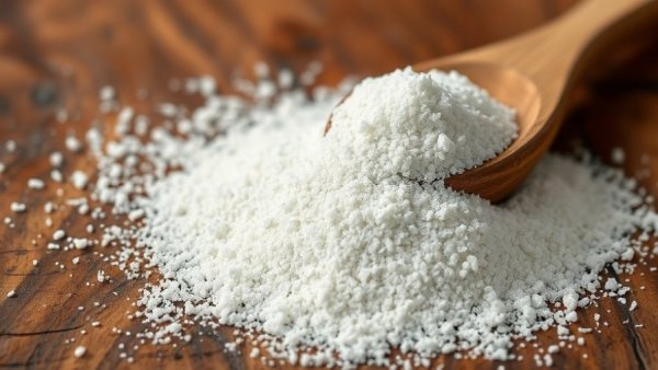 Granular erythritol on wood highlighting cardiovascular risk.