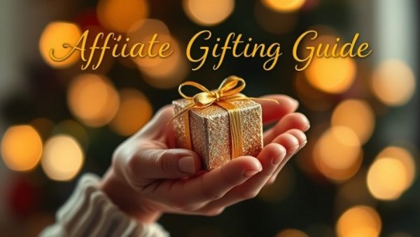 Gift box in hand for holiday gifting strategies for affiliate loyalty