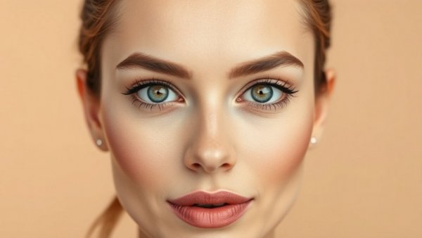 Makeup mistakes to avoid this Christmas: split-face comparison.