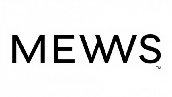 MEWS logo for luxury hotels with automated systems.