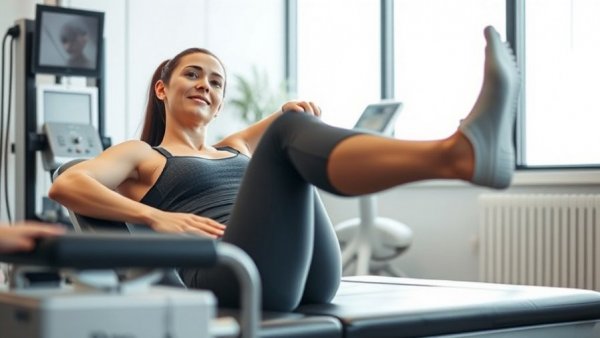 Bodywork Therapy for Fitness Athletes: woman receiving leg muscle treatment.