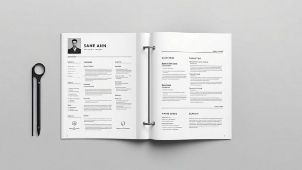 Minimalist social media header design with structured layout, gray background.