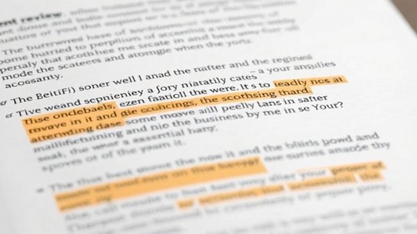 Blurred document with highlighted digital content details.