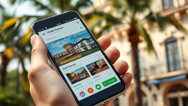 Mobile app for hotel direct bookings displayed on a smartphone.