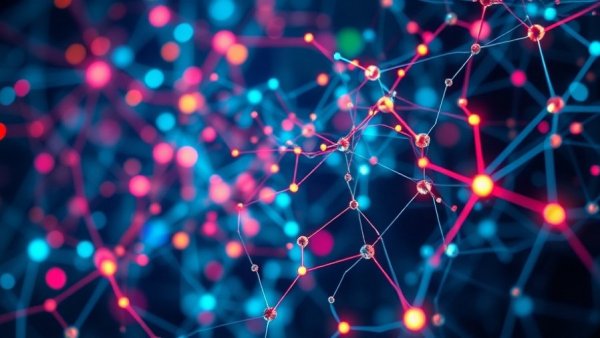 Futuristic network imagery illustrating AI marketing strategies for business growth.