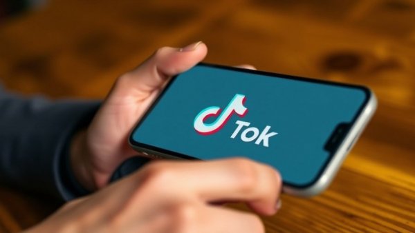 Close-up of TikTok app on phone screen related to TikTok US Sale.