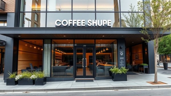 WatchHouse coffee expansion with modern glass facade entrance.