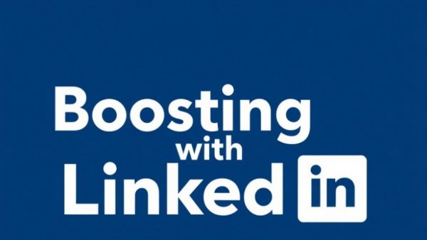 Digital graphic for LinkedIn organic post boosting with bold white text.