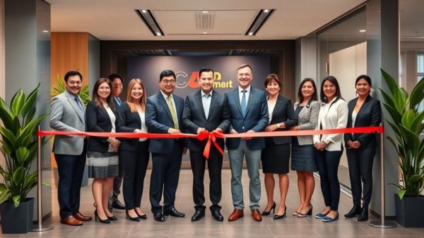 Teoxane APAC Regional Academy ribbon-cutting ceremony with professionals.