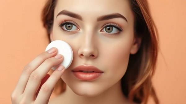 Woman demonstrating makeup application for beginners