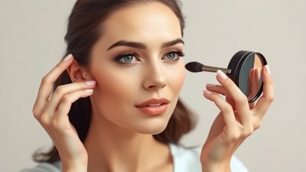 Best makeup tutorials for beginners: woman demonstrating makeup techniques.