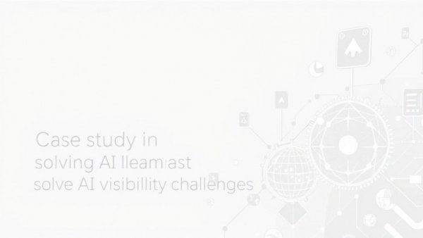 AI search visibility challenge case study graphic