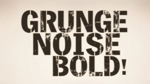 Gritty Noise Text Effect for Photoshop featuring blurred grunge text.
