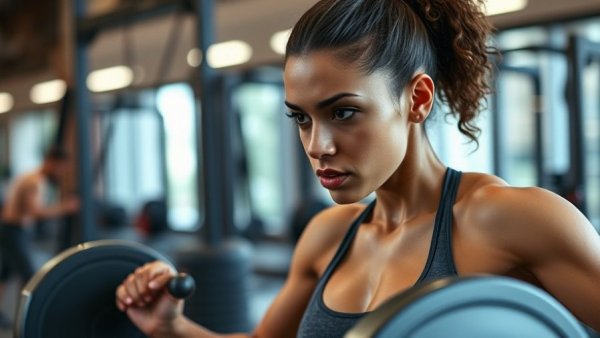 Young woman exercising in the gym, Ozempic Butt Causes and Solutions.