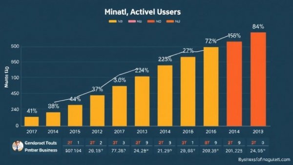Pinterest Q4 results monthly active users chart with growth rates.