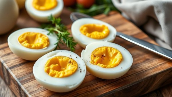 Benefits of eggs after 60: seasoned soft-boiled eggs.