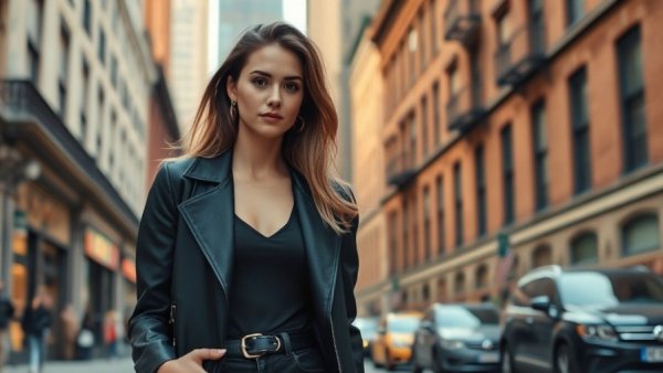 Day in the life of a beauty creator walking in New York for a skincare routine.