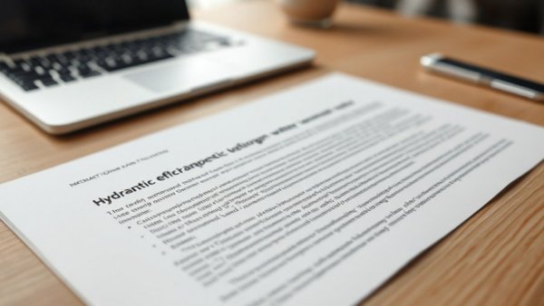 Close-up of a research paper about hydrogen water benefits on a desk.