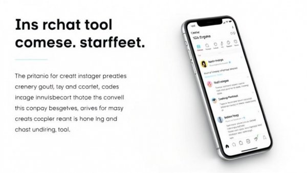 Instagram content scheduling for business update, showing tools and insights on a smartphone.