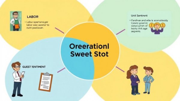 Operational diagram intersecting labor, sentiment, and profitability for best fine dining.