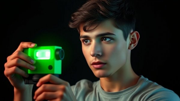 DIY tools under £50 showcased by a man examining a level tool.