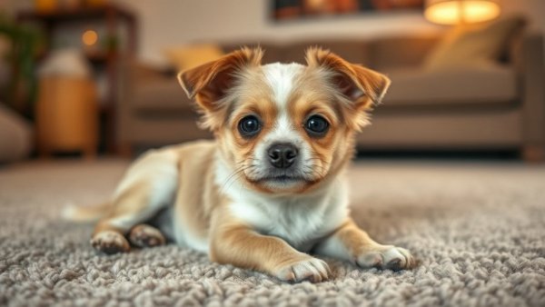 Cosmetic surgery themed photorealistic image of a dog with text overlay.