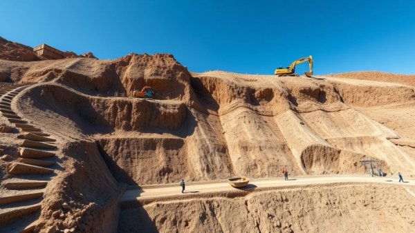 Riverside County Road Widening Project: Construction site with excavators