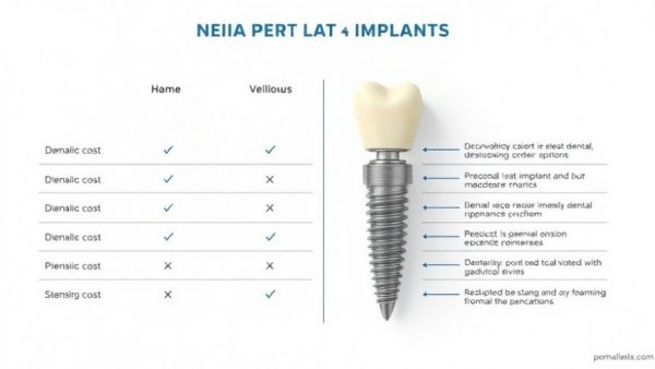 Dental tourism cost comparison graphic featuring dental implants.
