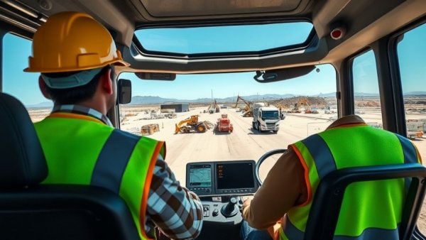 Komatsu Smart Construction solutions at work on site with technology