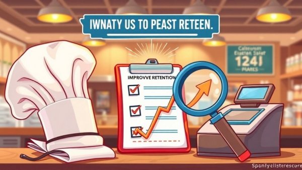 Infographic on reducing restaurant turnover costs with retention tips.