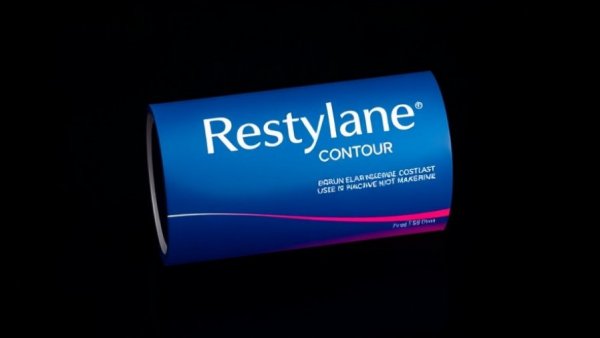 FDA approved Restylane Contour packaging against black background
