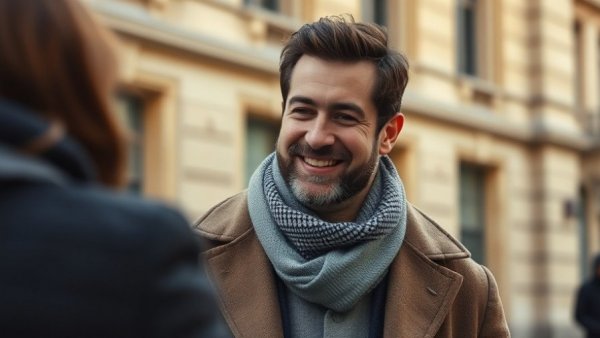 Smiling man standing outside near a building, linked to best local eateries discussion.