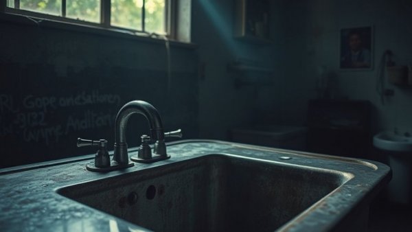 Rustic industrial sink representing revenue leakage in restaurant operations.